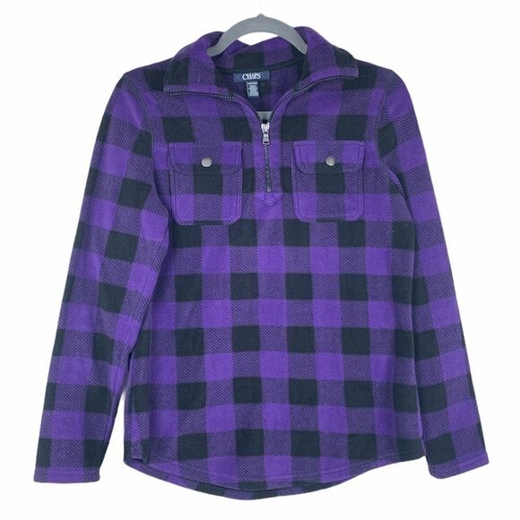 CHAPS Plaid Sweater - Picture 1 of 7